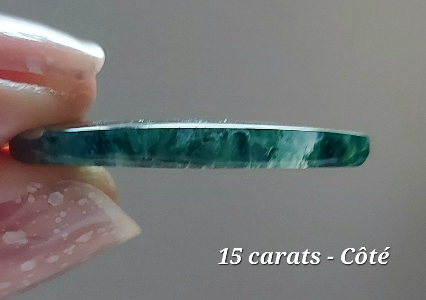Goutte de Forêt Mystique – Agate Mousse Verte d'Exception (Grade AAA)