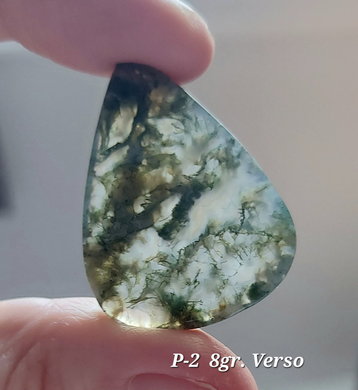 Agate Mousse Verte grade A ( Ligne Économique)