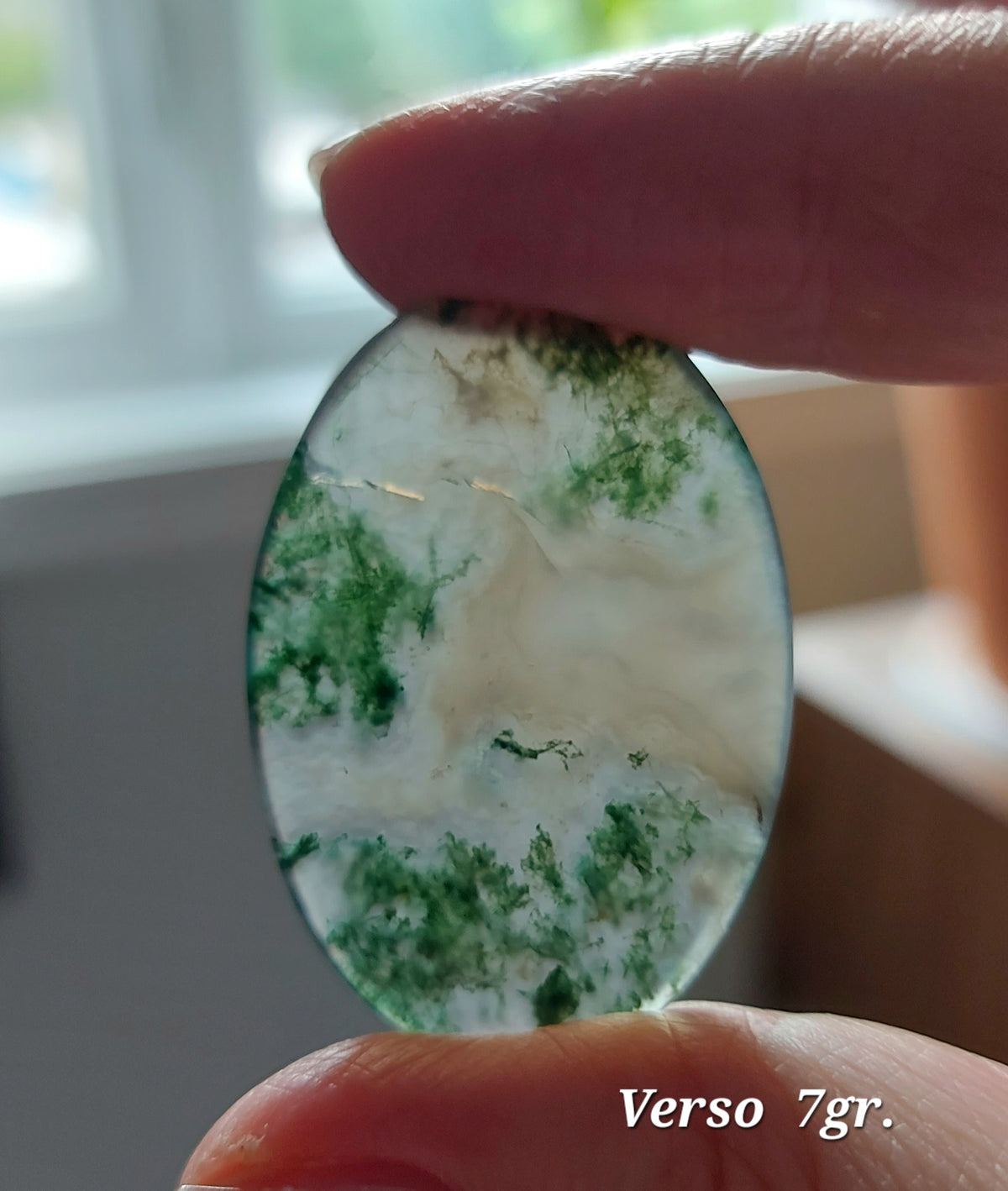 Agate Mousse Verte grade A ( Ligne Économique)