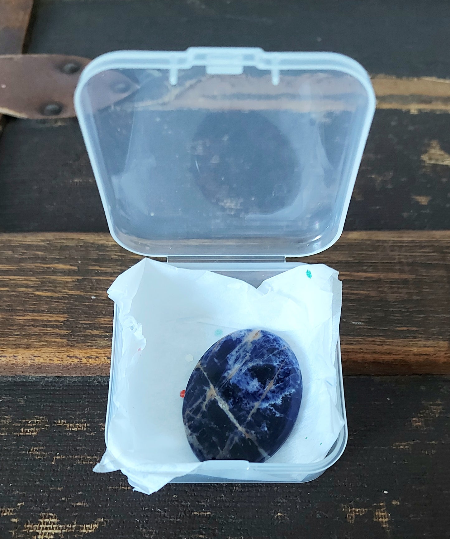 🌅 Médaillon Cosmique – Sodalite Coucher de Soleil (Grade AA)