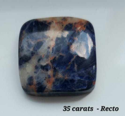 Duo Constellation de Feu – Sodalites Coucher de Soleil (Grade AA)