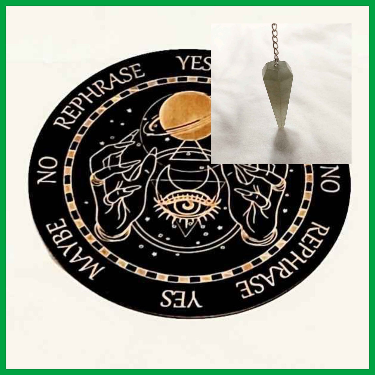 Duo de planches et pendules.