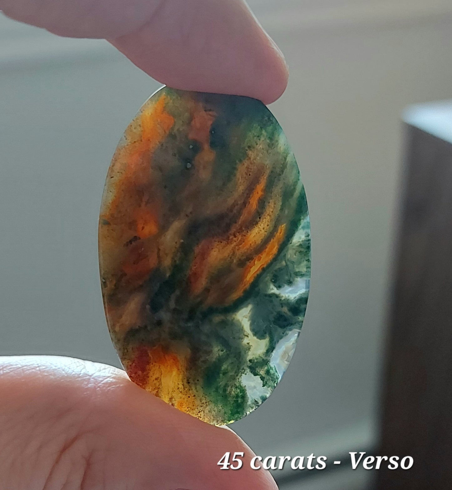 🍂Duo des Terres Flamboyantes – Agates Mousses Rouges (Grade AA)