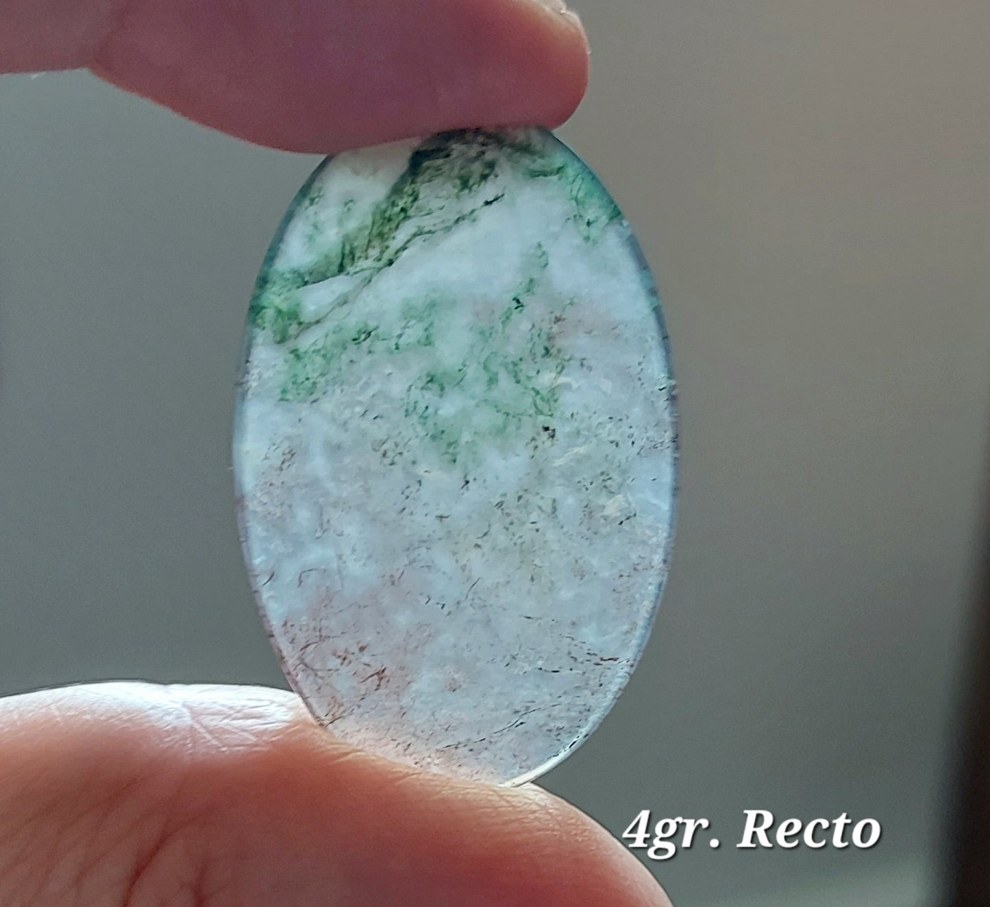 🍂 Duo des Brumes d'Automne – Agates Mousses Bicolores (Grade AA)
