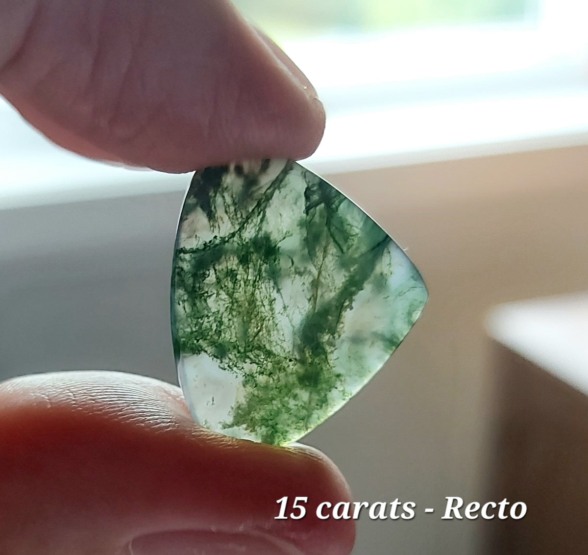 ⚖️ Agate Mousse Verte Grade AA (Les Équilibrées) ⚖️