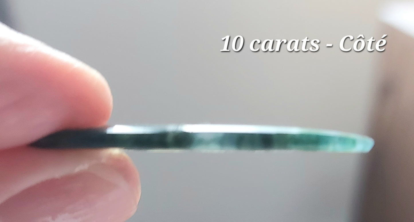 Duo des Cimes Embrumées – Agates Mousses Vertes (Grade AA)