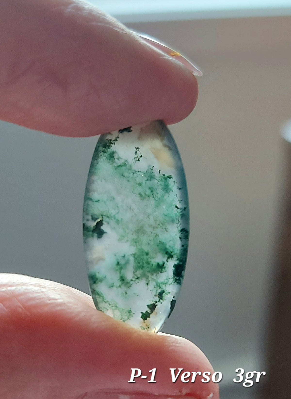 Agate Mousse Verte grade A ( Ligne Économique)