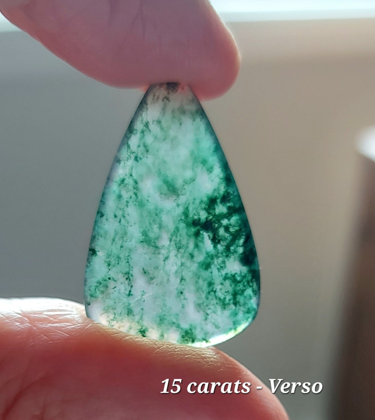 Duo des Sentiers Sacrés – Agates Mousses Vertes (Grade AA)