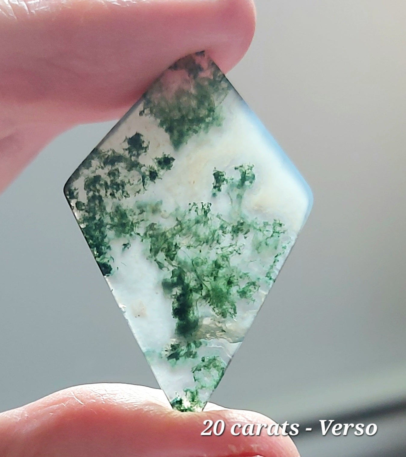 Duo Sacré des Clairières – Agates Mousses Vertes (Grade AA)