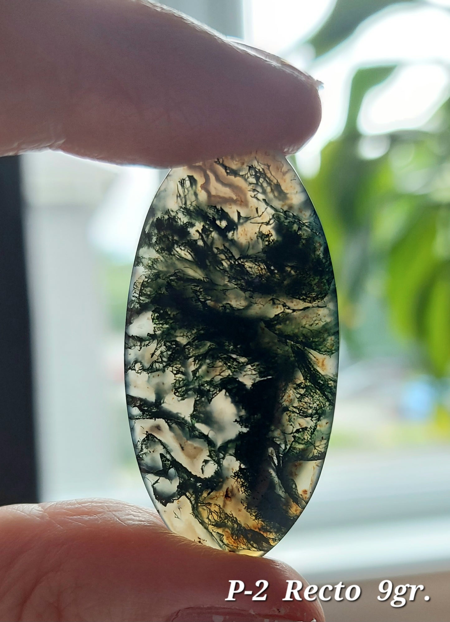 ⚖️ Agate Mousse Verte Grade AA (Les Équilibrées) ⚖️