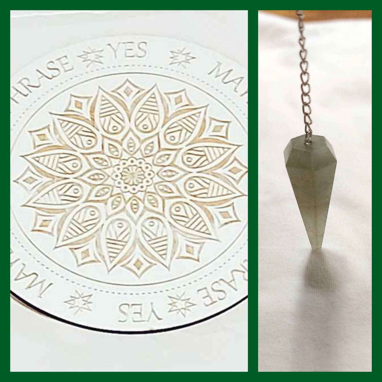 Duo de planches et pendules.