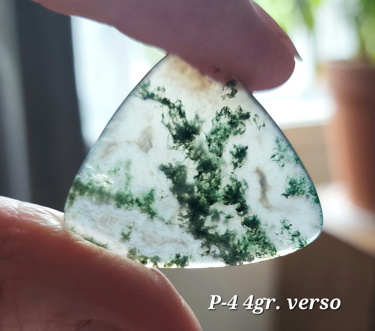 Agate Mousse Verte grade A ( Ligne Économique)