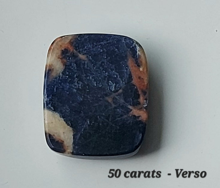 🌅 Coussin du Crépuscule – Sodalite Coucher de Soleil (Grade AA)