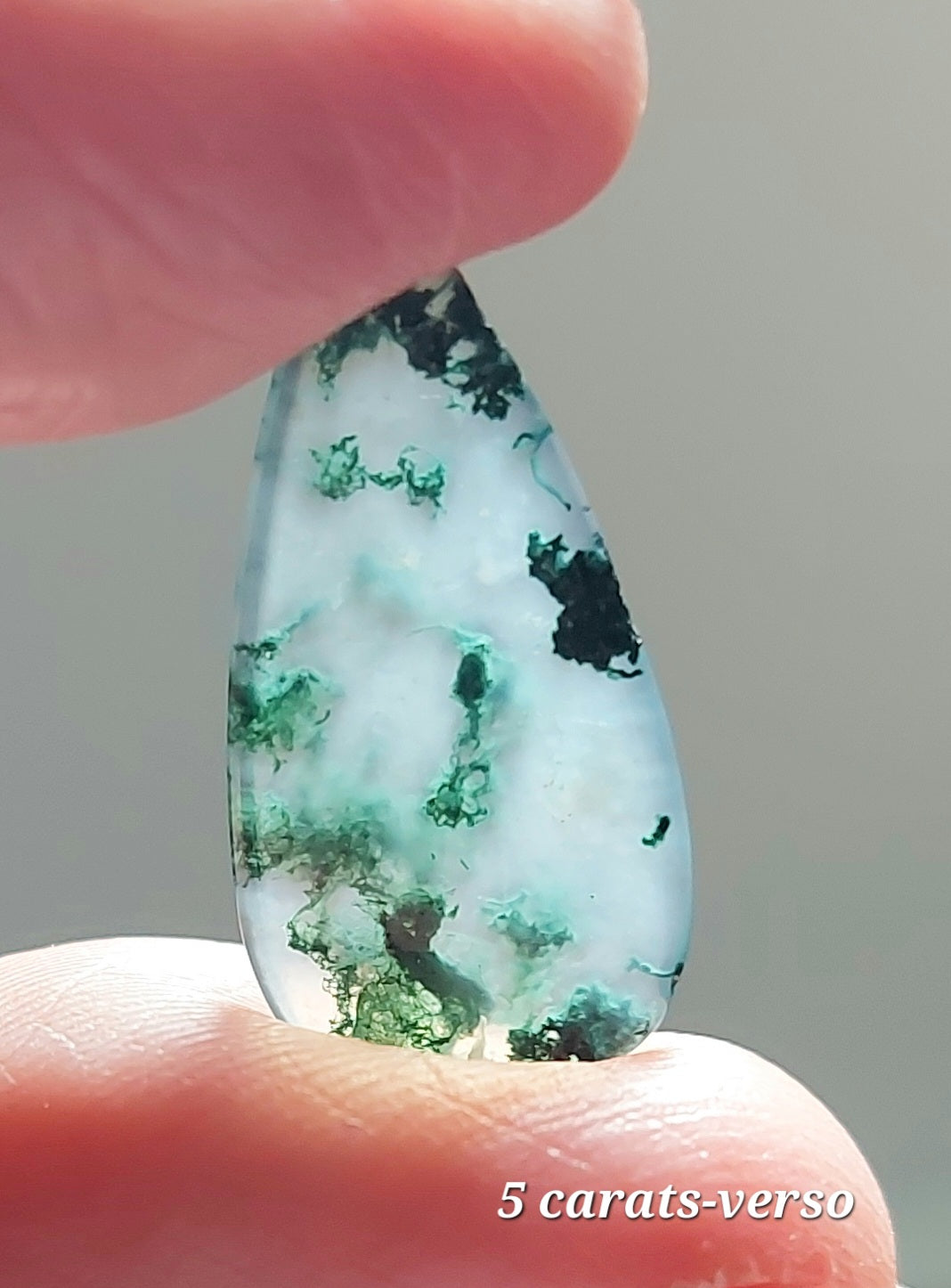 🌌 Duo d'Agates Mousses Vertes d'Exception (Grade AAA) — Paysages Miniatures