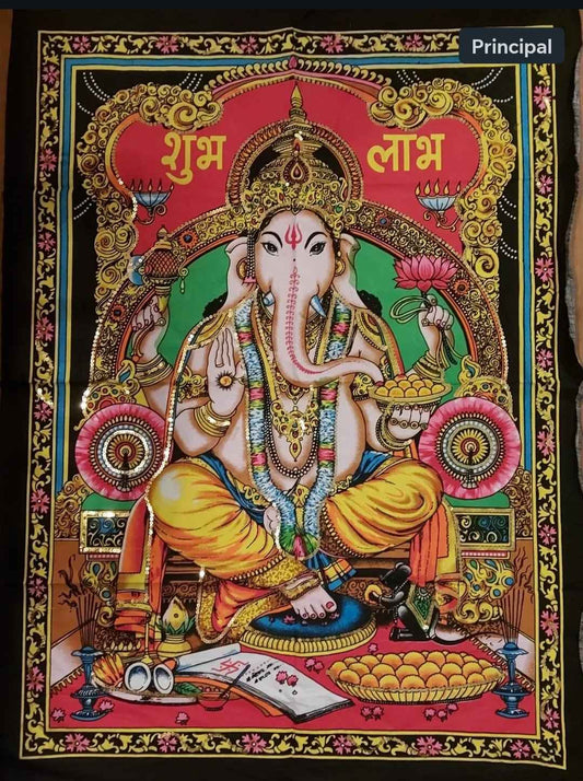 Ganesh tapisserie décorative Dieu de la Sagesse