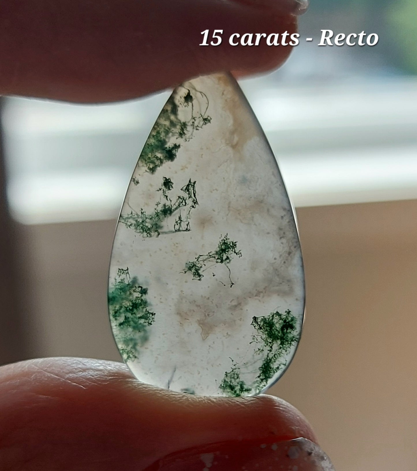Duo Sacré des Clairières – Agates Mousses Vertes (Grade AA)
