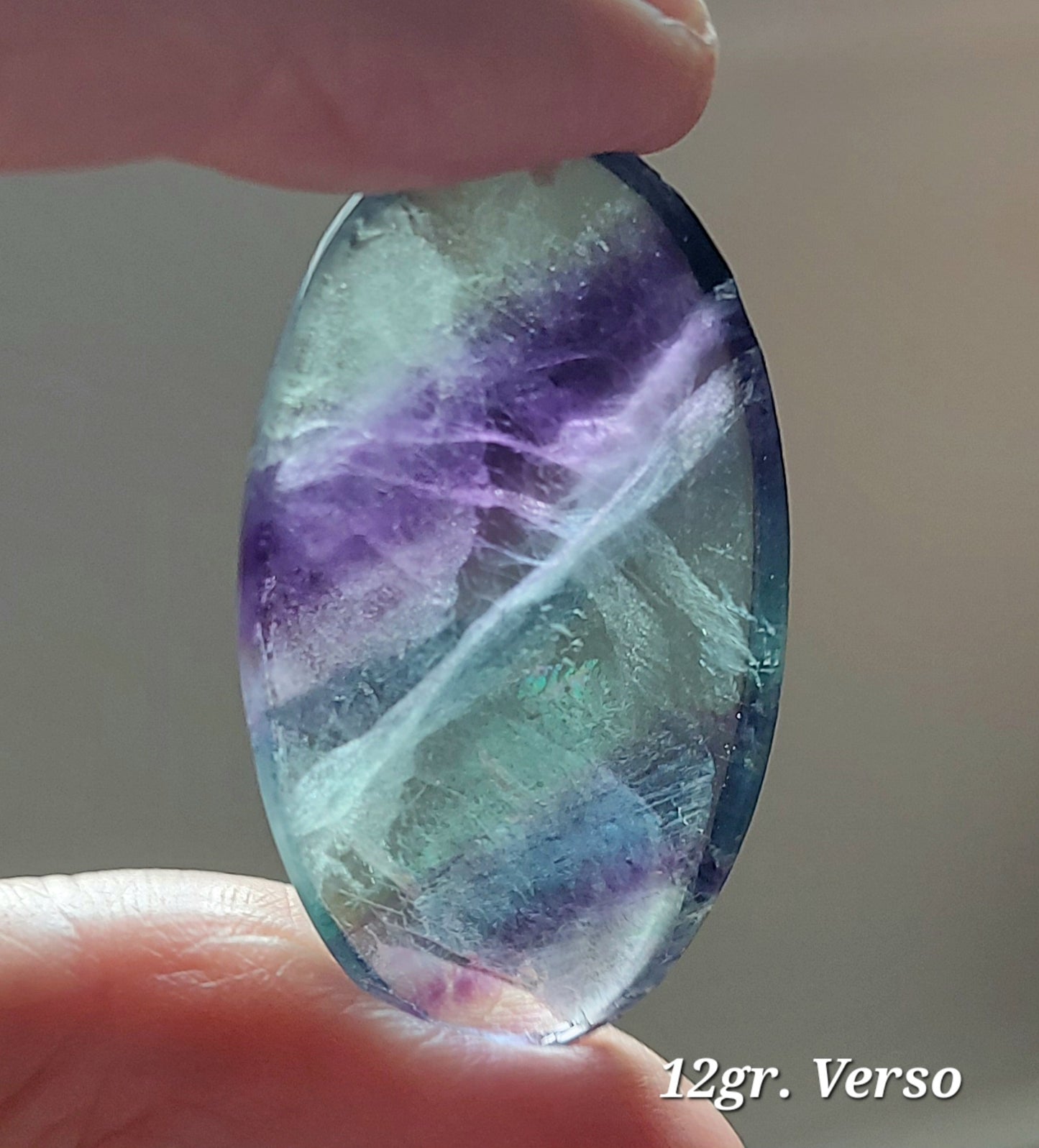 🌈 Collection Les Authentiques – Cabochons de Fluorite Arc-en-Ciel (Grade A)