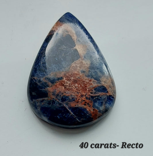 Duo des Rivages Crépusculaires – Sodalites Coucher de Soleil (Grade AA)