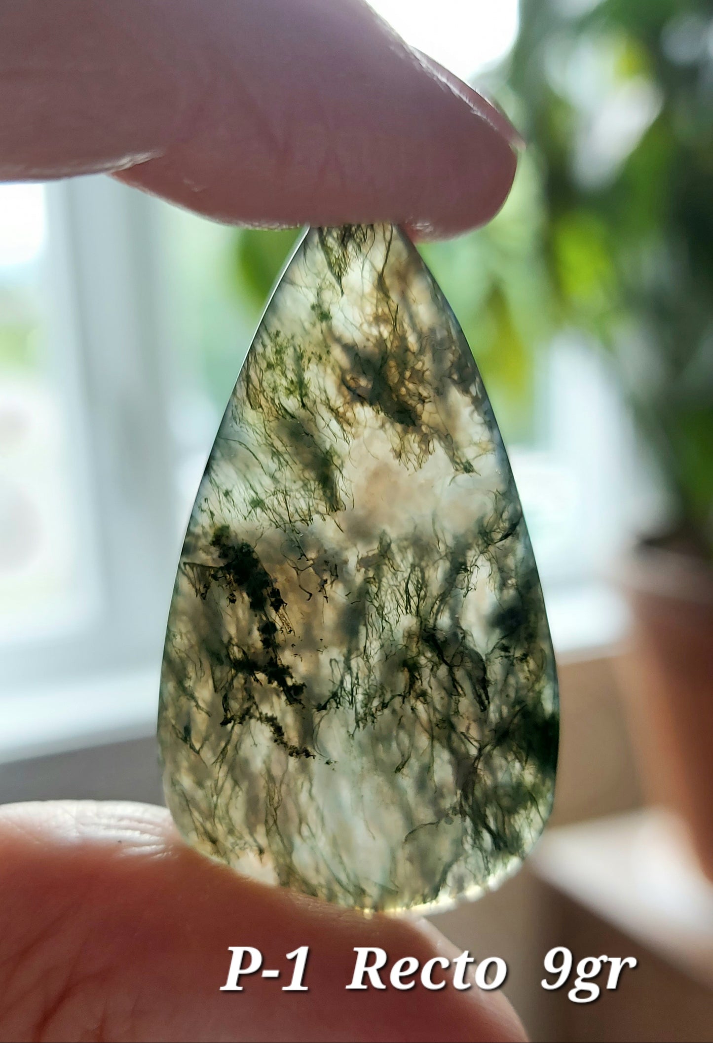 ⚖️ Agate Mousse Verte Grade AA (Les Équilibrées) ⚖️