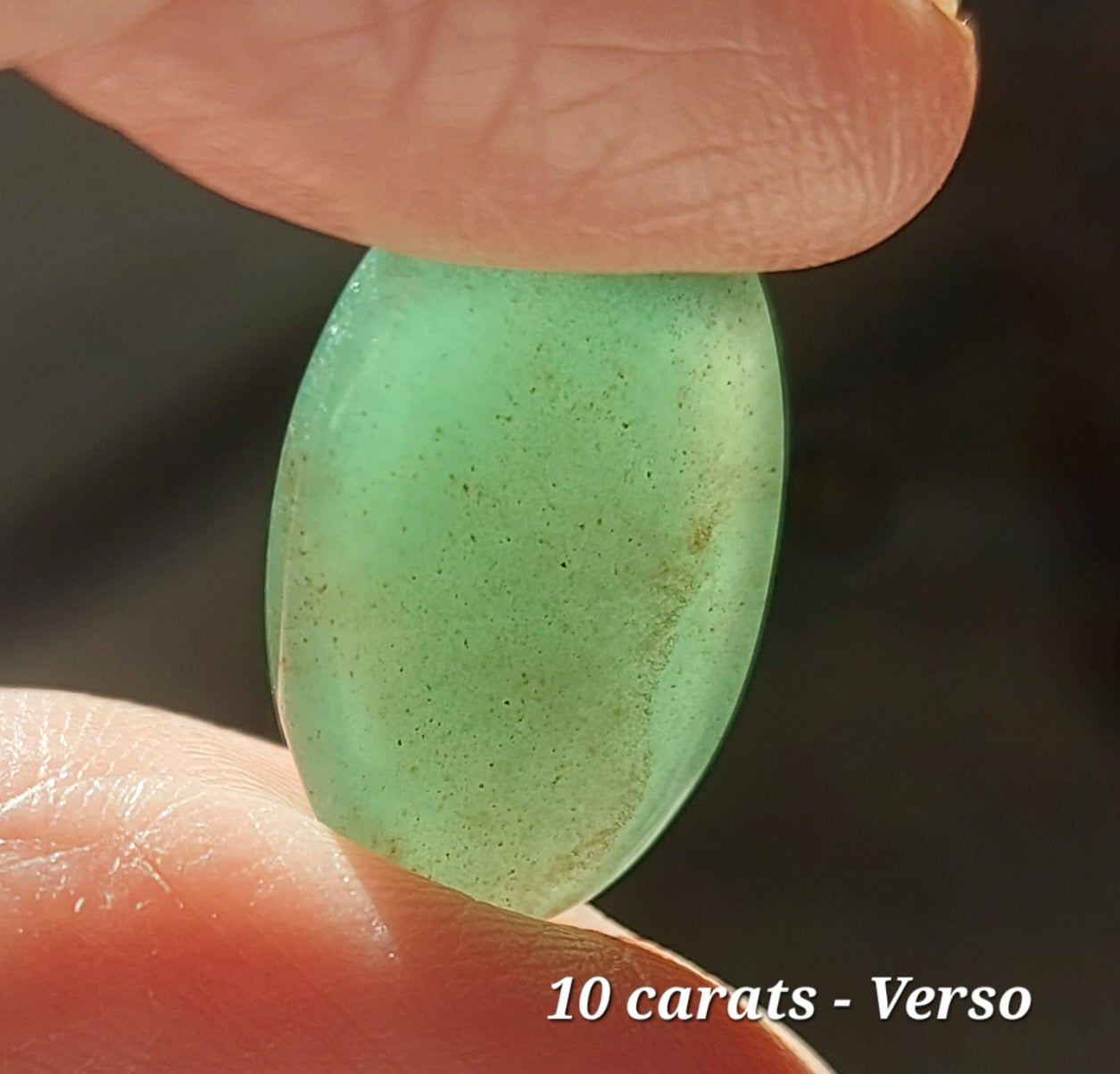 💚 Ovale du Renouveau – Aventurine Verte d'Exception (Grade AAA)