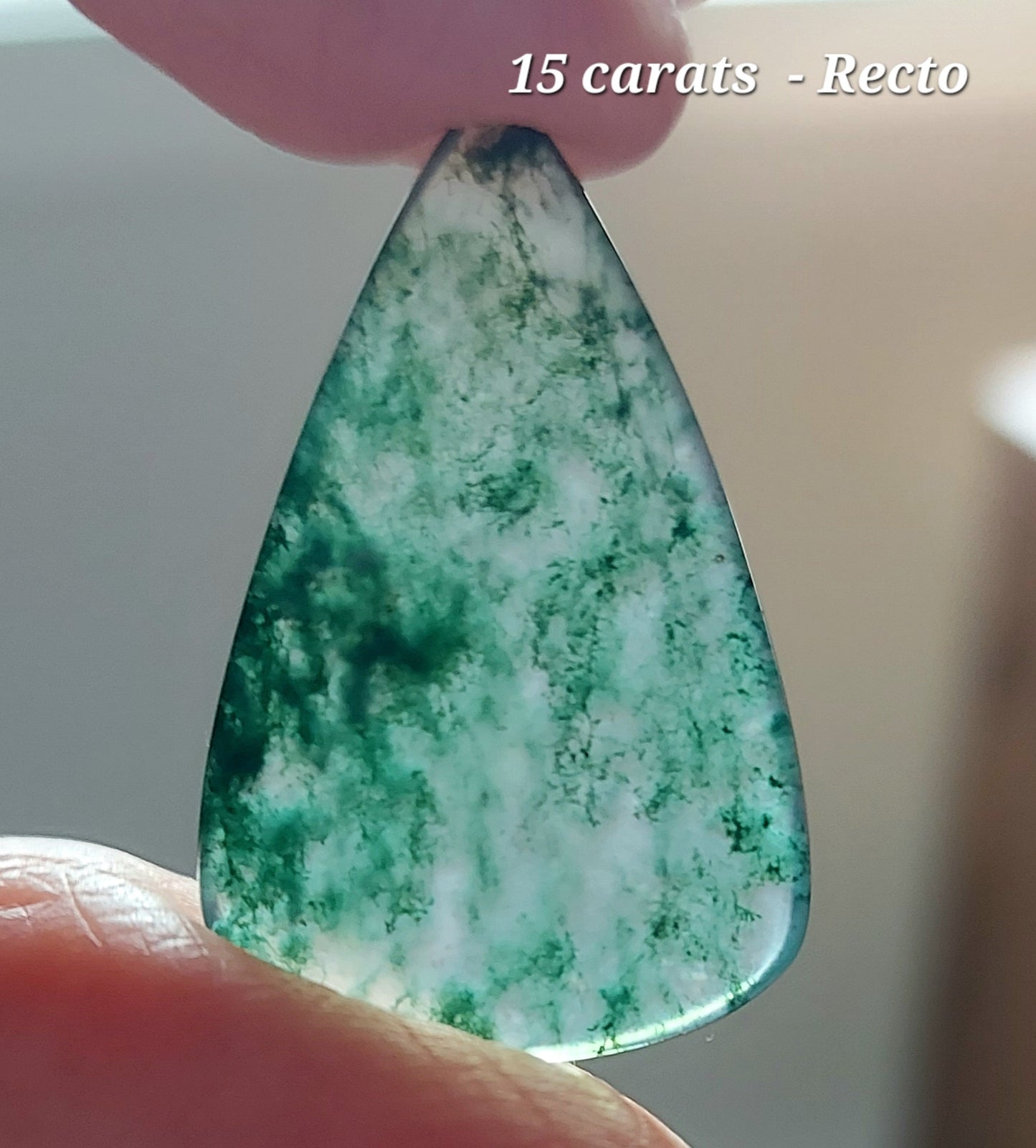 Duo des Sentiers Sacrés – Agates Mousses Vertes (Grade AA)