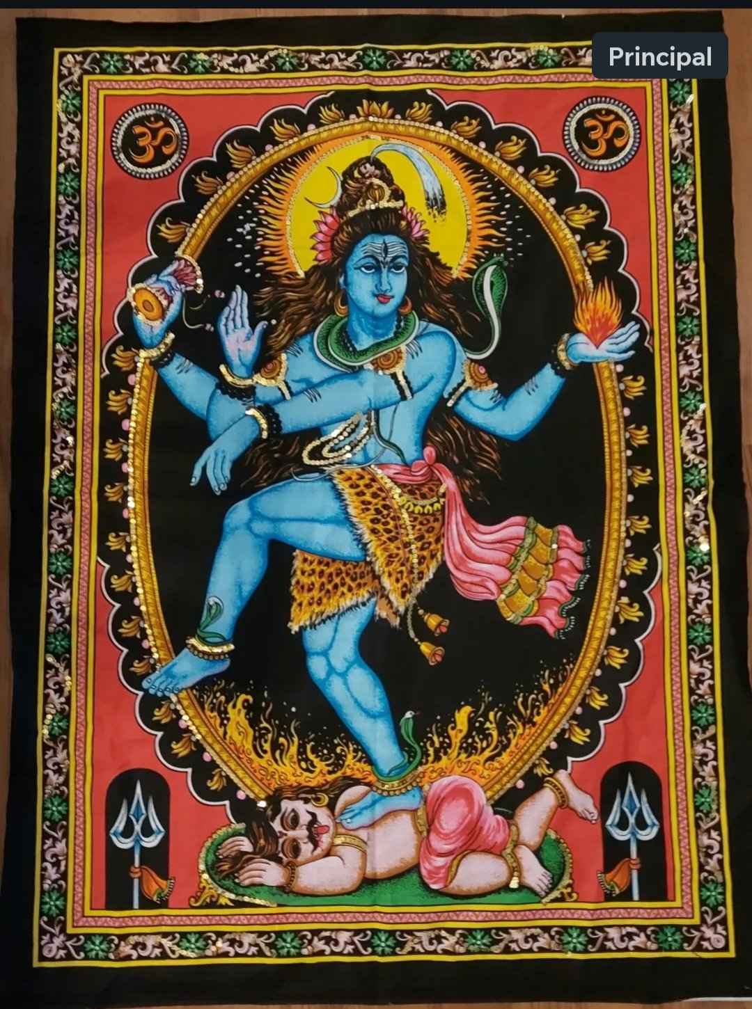 Shiva Tapisserie décorative - Décoration du Dieu de la Transformation