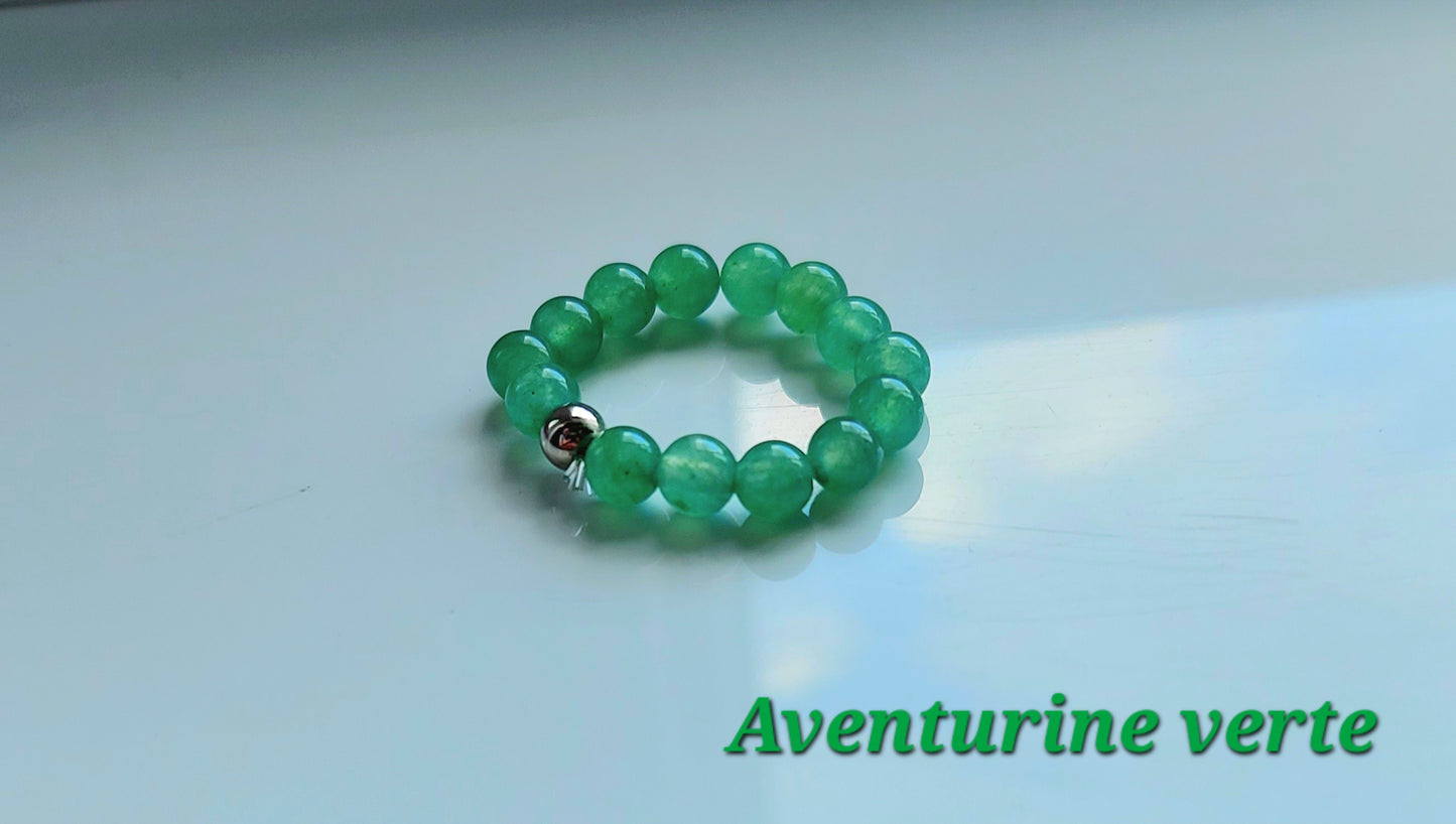 Natural stone rings