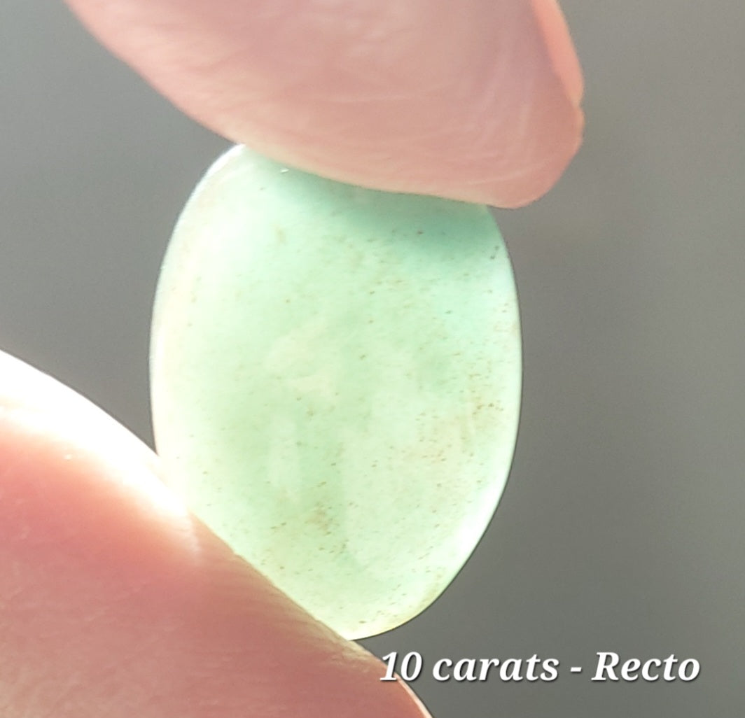 💚 Ovale du Renouveau – Aventurine Verte d'Exception (Grade AAA)