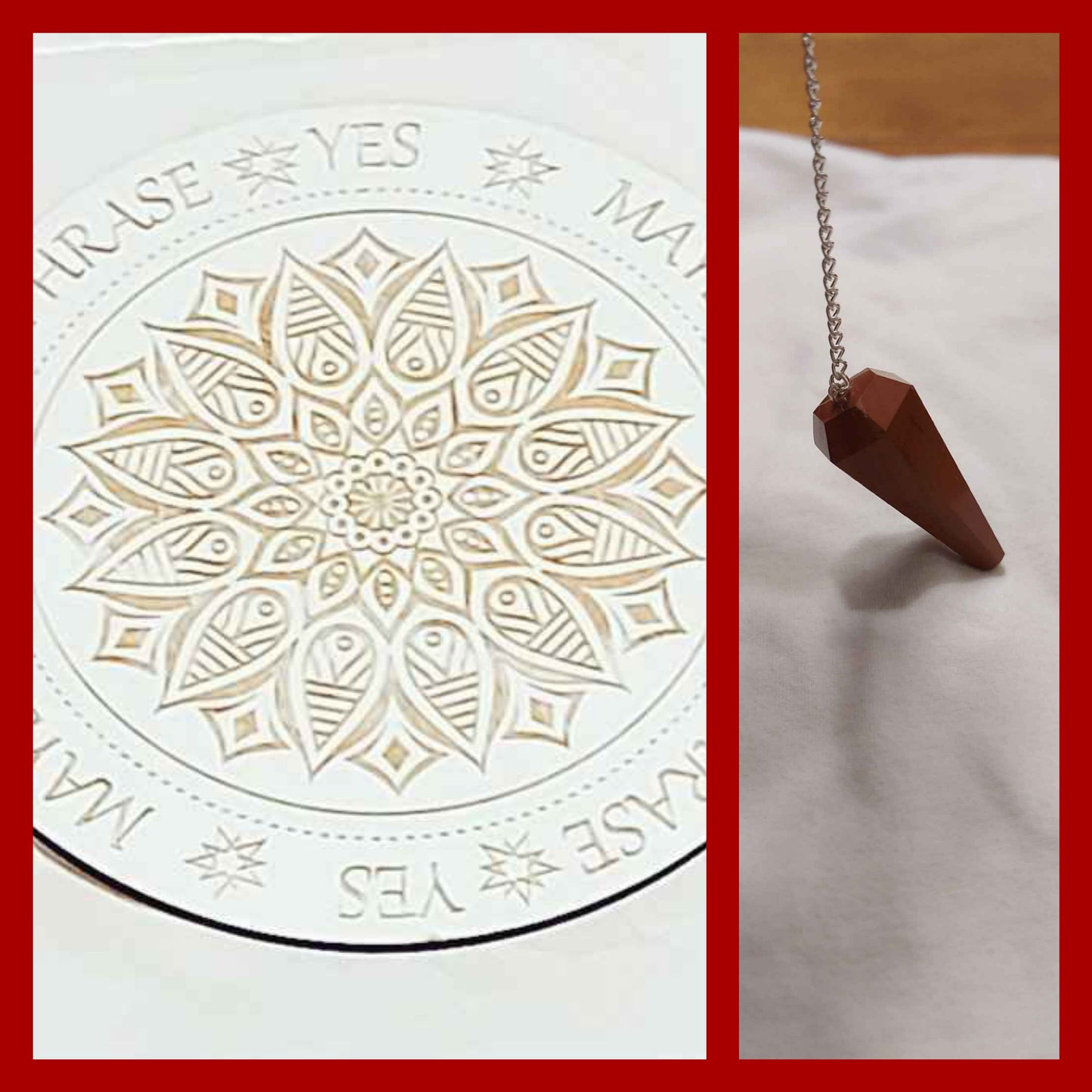 Duo de planches et pendules.