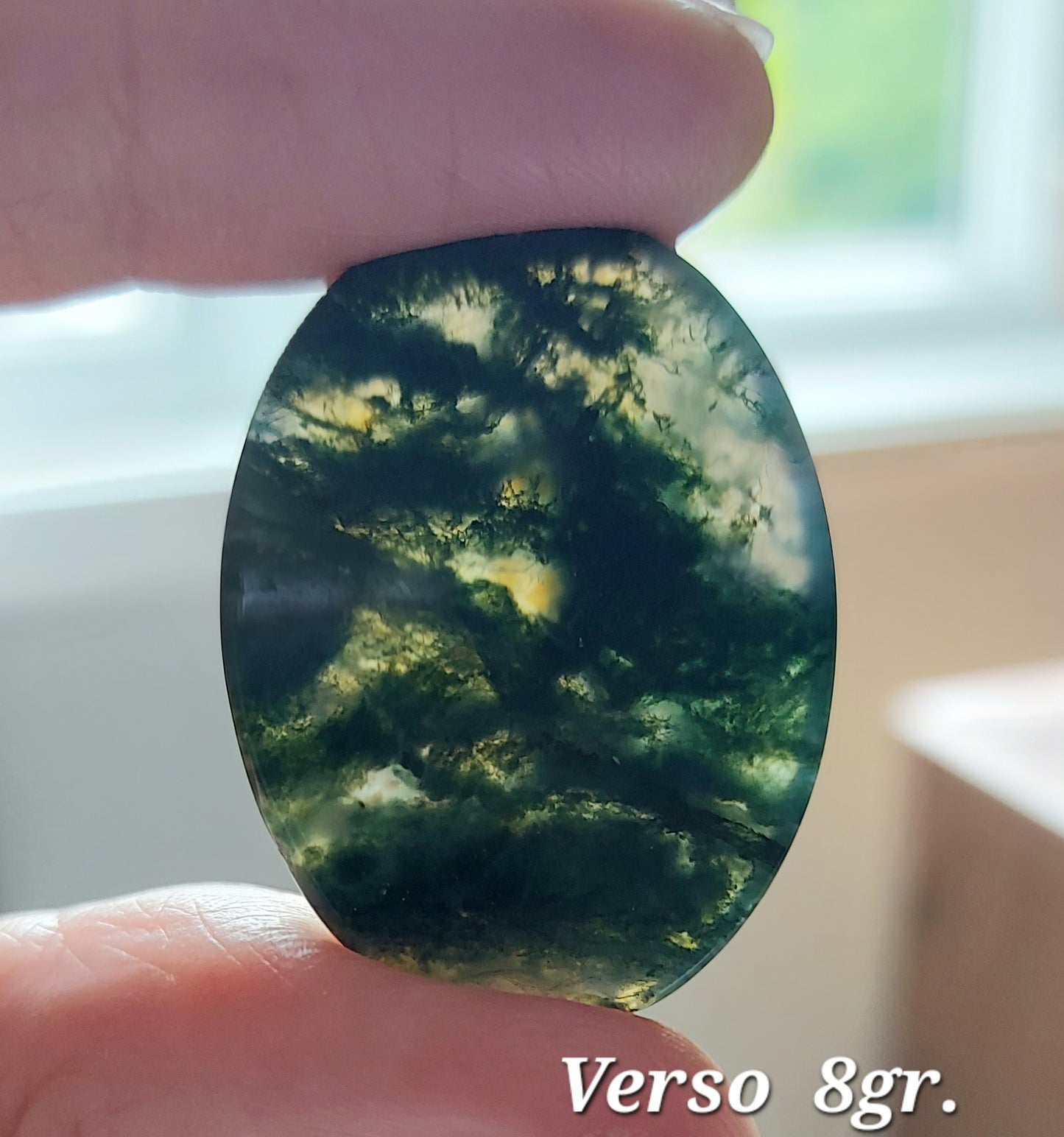 ⚖️ Agate Mousse Verte Grade AA (Les Équilibrées) ⚖️