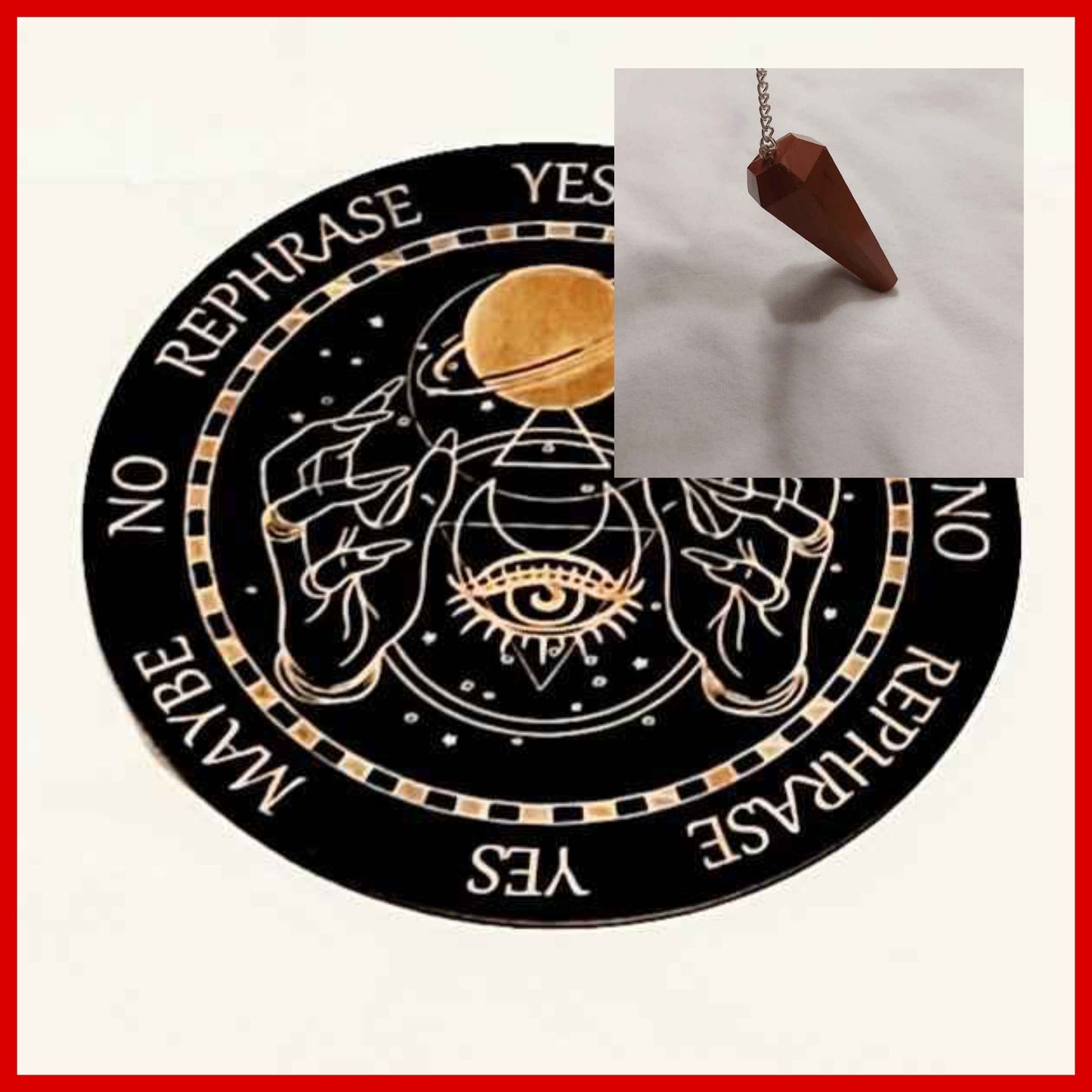 Duo de planches et pendules.