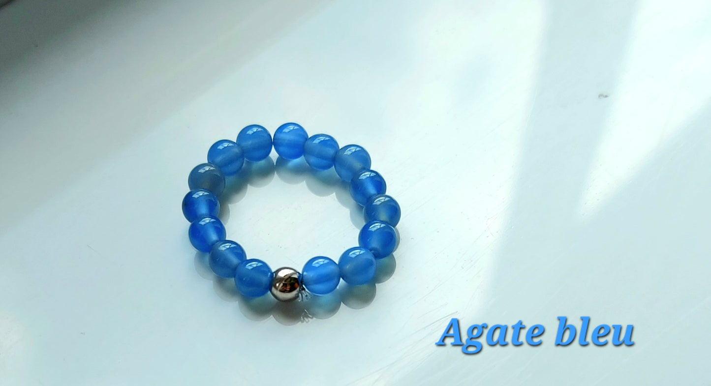 Natural stone rings