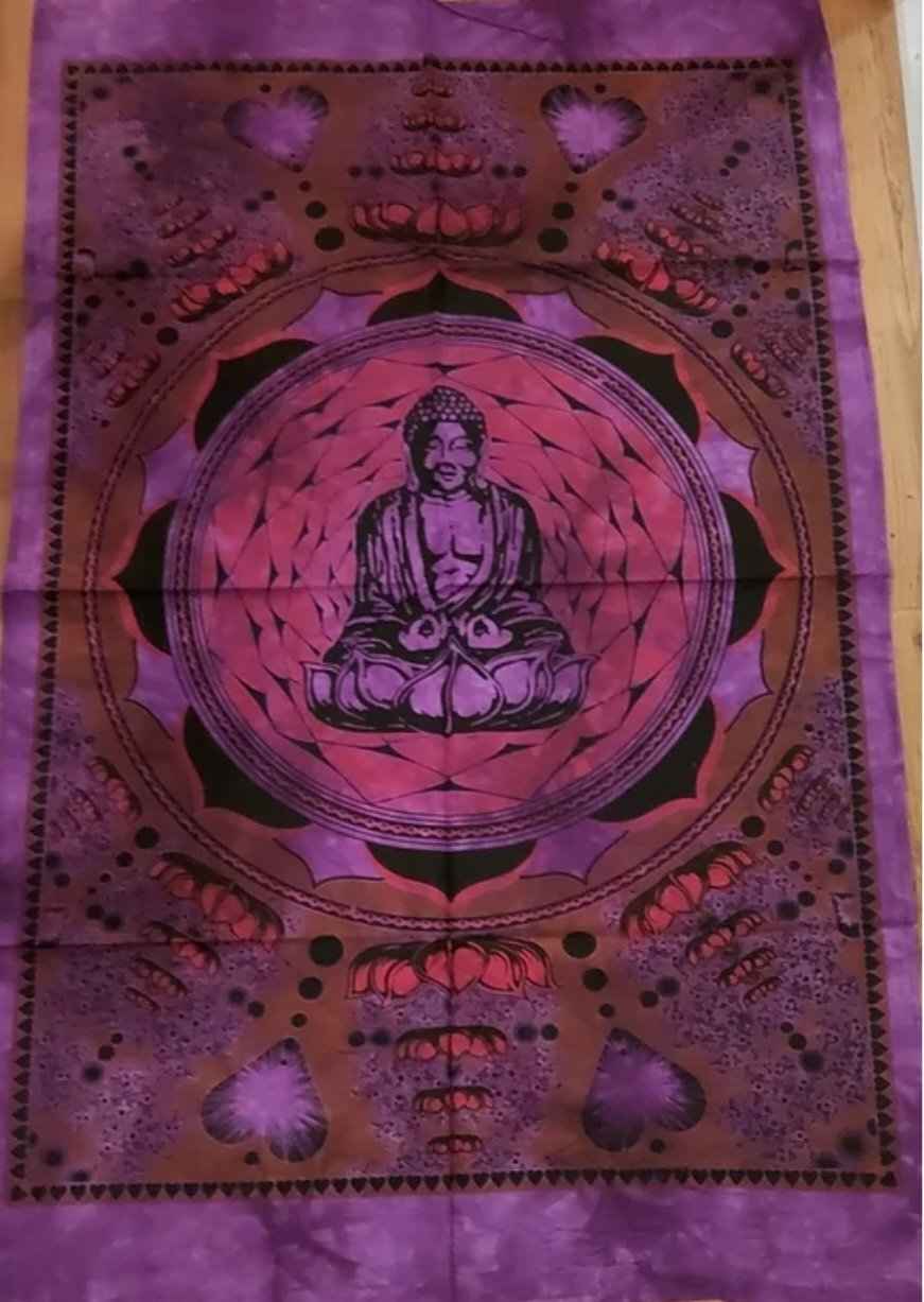 Tapisserie Bouddha lotus