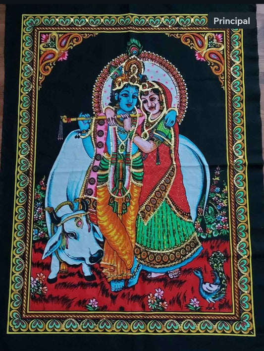 Krishna tapisserie décorative - Dieu de l'Amour Divin