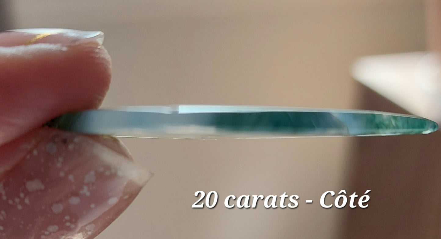 Duo Sacré des Clairières – Agates Mousses Vertes (Grade AA)