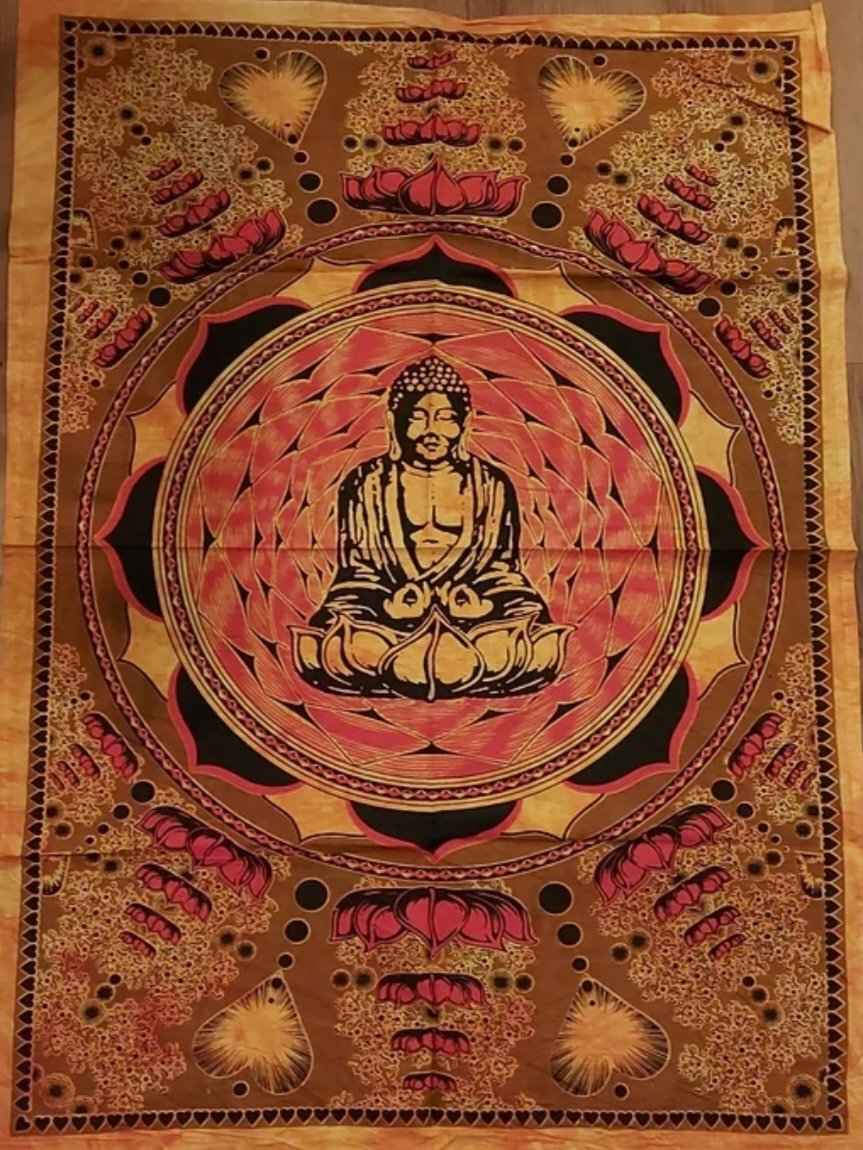 Tapisserie Bouddha lotus