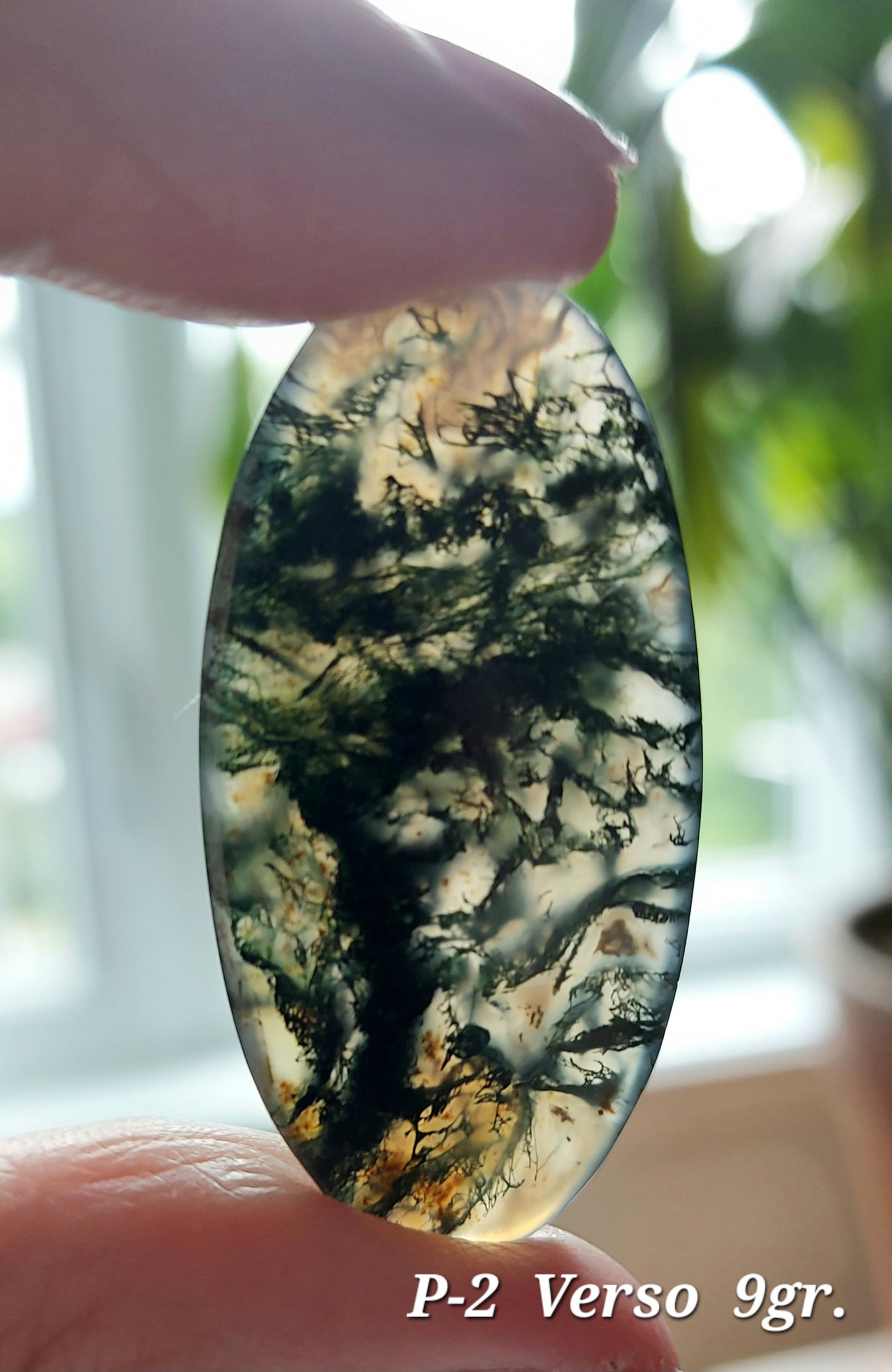 ⚖️ Agate Mousse Verte Grade AA (Les Équilibrées) ⚖️